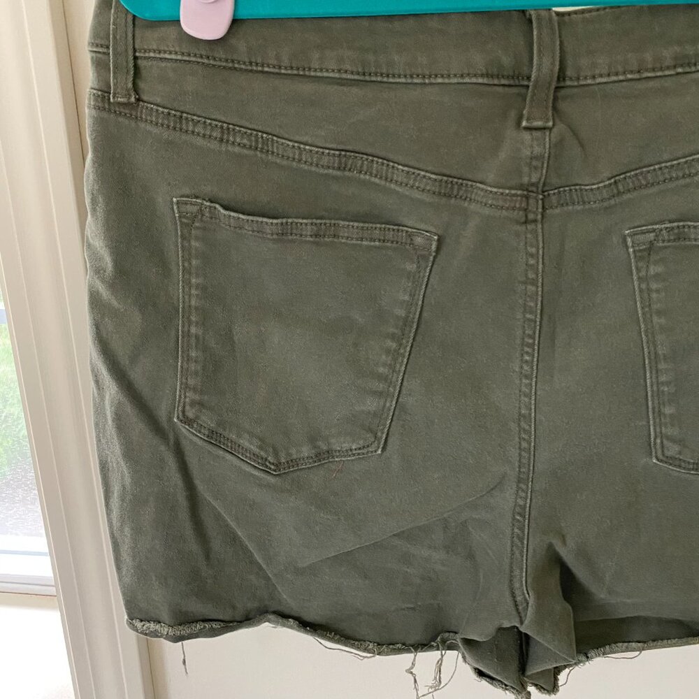 Olive Green Sonoma Cut Off Shorts - Picture 5 of 14